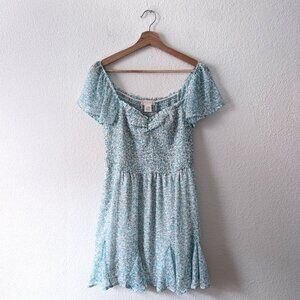 Altar'd State Floral Smocked Mini Dress